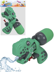 Водяное оружие. Пистолет "Динозавр"  15 см,  40 мл, дальность стрельбы 2 м