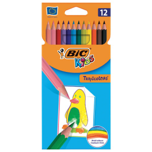 Карандаши цвет. 12цв "BIC TropiCouleur 2" пластиковые