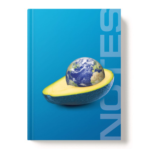 Блокнот А5 интегр.пер. 128л "Сохрани планету" кл., софт-тач, выб.УФ-лак