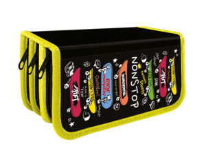 Пенал 3 отд. (190*105*60) молния, лам.картон "Nonstop"