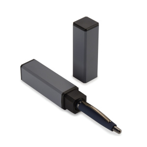 Ручка в футляре "San remo. Темно-синий" шарик.,1,0мм, металл., синие чернила