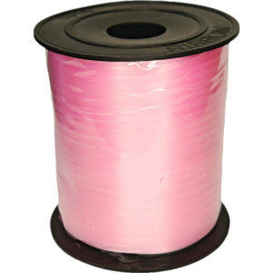 Лента упаковочная ПВХ 5мм*228м, матовая, розовая