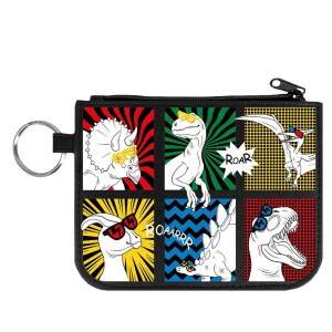 Кошелек-картодржатель Феникс+ "Дино-комикс" 13*10см, кожзам., молния