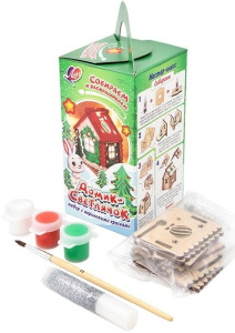 Набор с акриловыми красками "Домик-светлячок"