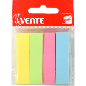 Закладки с липким краем (50*12мм) 4цв, по 100л. ПАСТЕЛЬ