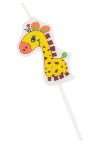 Свечи для торта "Забавные жирафы" 5шт