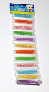 Звездочки  декоративные  в тубе, 12цв*9,5гр в тубах