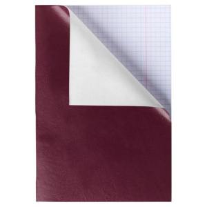 Тетрадь А4  96л кл. скоба бумвинил Hatber "Бордо" белизна 98%