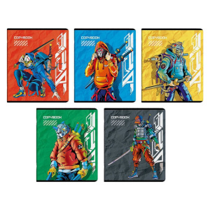 Тетрадь А5 48л кл. Феникс+ "Супергерои", выб.твин лак