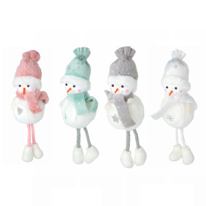 Подвесное украшение 21см "Снеговик"  ассорти цветов