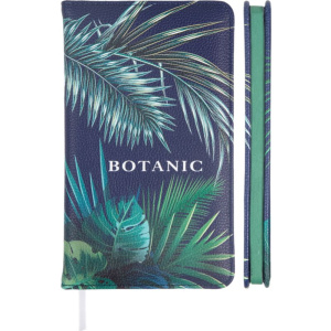 Планинг недат. 100*170мм  80л.,кожзам "Botanic" темно-синий, 70м/г2