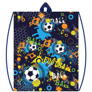 Мешок для обуви 1 отд, 330*420 Цветной футбол