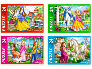 Пазл 24 элемента 18*13см "Волшебный мир принцесс"