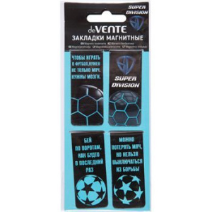 Набор закладок магнитных  4шт., "Super Division" 25*56,6мм