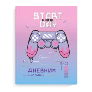 Дневник старш кл. обл. 7БЦ "Начать новую игру" глянц.лам., тисн.фольгой, 48л.