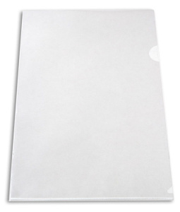 Папка уголок А4 прозр. плотн. 0,15мм бесцветная