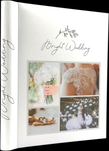 Фотоальбом магнитный 10л  23*28см спир. Bright wedding. Июль