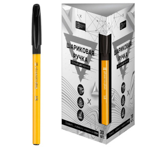 Ручка шар. Феникс+ "Базовая" черная, 1,0мм