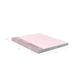 Тетрадь А4  48л кл. скоба Erich Krause  "CoverPrо Pastel" пластик. обложка, розовая