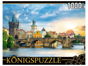 Пазлы 1000 элементов  685*480мм. "Прага. Карлов мост"