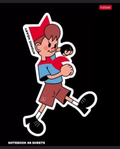 Тетрадь А5 48л кл. Hatber "Atomic Heart" выб.лак., 5диз.в спайке, белизна 100%