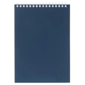 Блокнот А5  60л гребень "SoloMatte. Сапфир" клетка, софт-тач