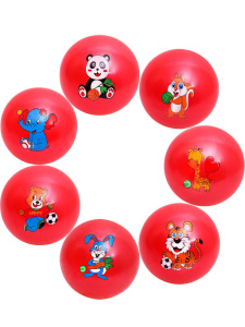 Мяч детский 18см "Радость" ассорти НЕ НАДУТЫЙ