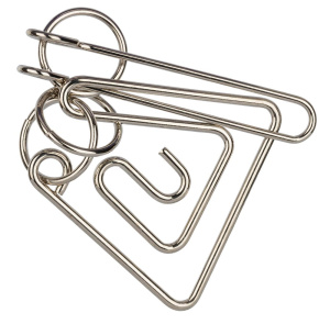 Головоломка металлическая 1 шт "Лабиринт" 5 элемент.