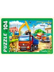 Пазлы  104 элемента  237*330мм. "Большая стройка"