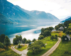 Календарь Трио  295*720мм на 2026г.  Озеро_домики