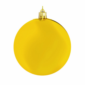 Ёлочный шар 10 см Золото, пластик