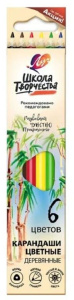 Карандаши цвет.  6цв  Луч "Школа Творчества", трехгранные