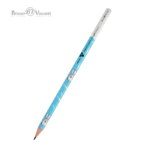 Карандаш ч/гр BV HappyGraphix. Зайка с морковкой НВ