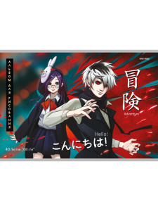 Альбом А4 40л скоба "Аниме"  пл. 100 г/м