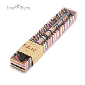 Ручка в футляре "Felicita. Полоска" шарик., 0,7мм, металл., синие чернила