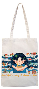 Сумка - шоппер 34*41см "Петербург в объятиях Невы"