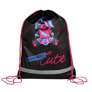 Мешок для обуви 1 отд, 360*480 светоотр. "Плюшевый мишка"