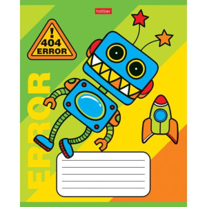 Тетрадь А5 12л лин. "Я-робот", белизна 98%