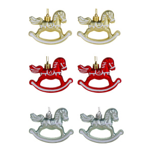 Набор подвесных украшений   2шт, 8см "Лошадки" Символ года