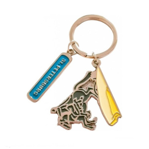 Брелок мет.эмаль"Медный"