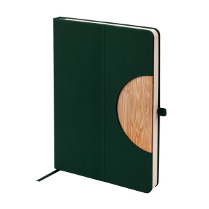 Ежедневник недат. А5 136л., тв.пер., иск.кожа "Bosforo. Зеленый" ляссе