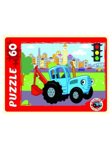 Пазлы   60 элементов 237*330см "Синий трактор"