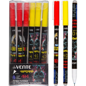Ручка гелевая стираемая deVENTE "Cyber" синяя, 0,5мм