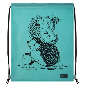 Мешок для обуви 1 отд, 340*420 Ежи