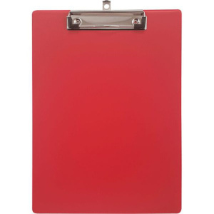 Клипборд А4 красный, ПВХ 1,5мм