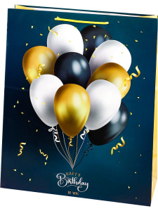 Пакет подар. бумажн. 40*47*14 см, 157гр/м2  Шары