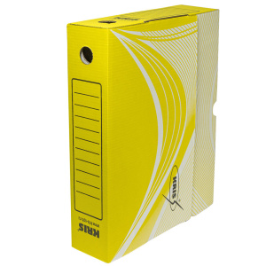 Архивный короб (325*260*75) жёлтый