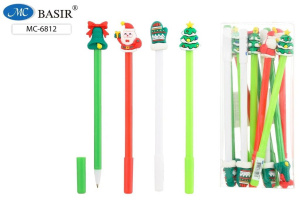 Ручка шар. "Новогодние" синий