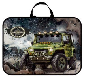 Папка А3 для менеджера широкая, ручка тканевая,  Джип милитари