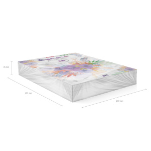 Альбом А4 20л клеевой кор. "Нежный букет"